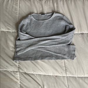 Brandy Melville rare gray waffle tee